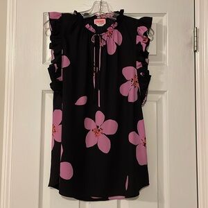 Floral Kate Spade sleeveless chiffon blouse, Medium